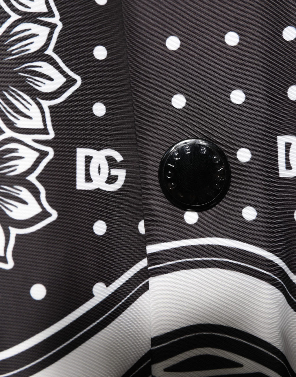 Blouson Homme Dolce & Gabbana Motif Bandana Noir et Blanc