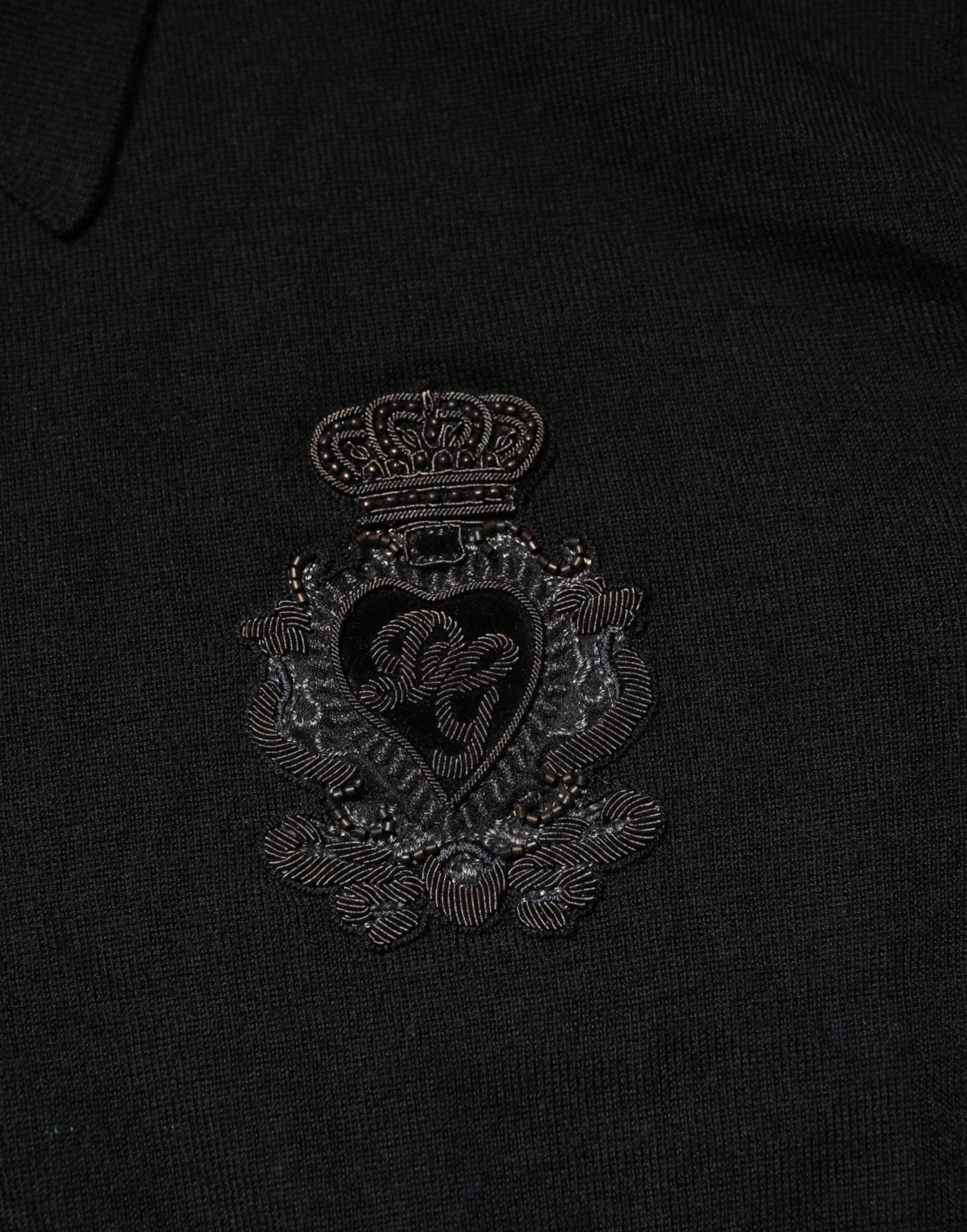 Pull à manches longues Dolce &amp; Gabbana Black Crest pour homme