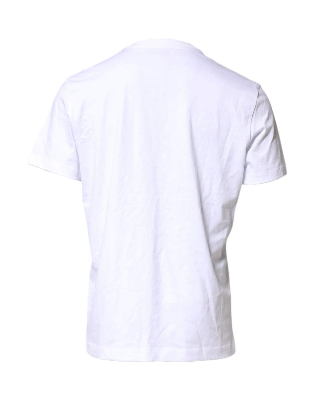 T-shirt Homme Dolce & Gabbana en Coton Blanc Broderie Logo DG