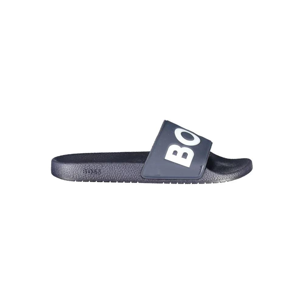 Sandales de piscine bleues pour homme – Sandales de piscine à logo Hugo Boss