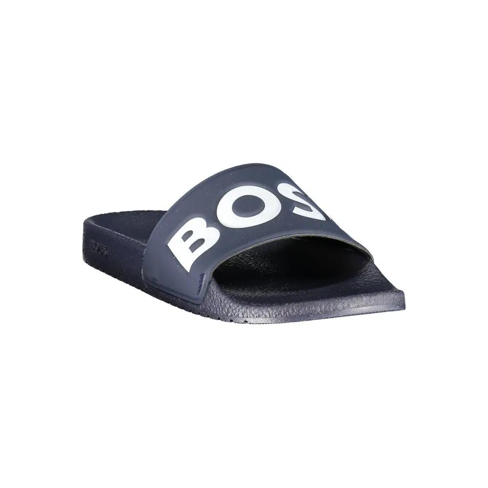 Sandales de piscine bleues pour homme – Sandales de piscine à logo Hugo Boss