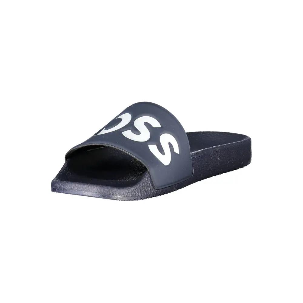 Sandales de piscine bleues pour homme – Sandales de piscine à logo Hugo Boss