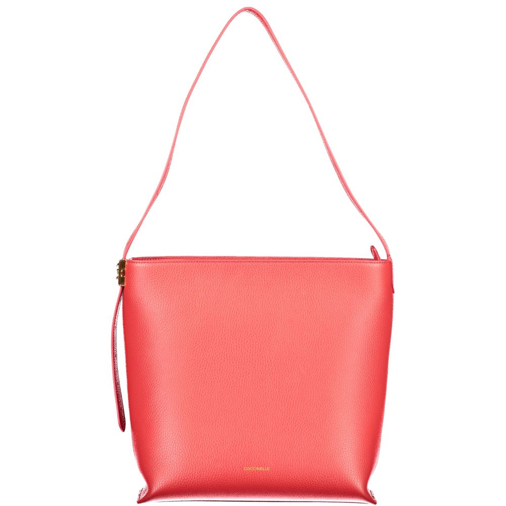 Sac à main femme en cuir Coccinelle Rosso