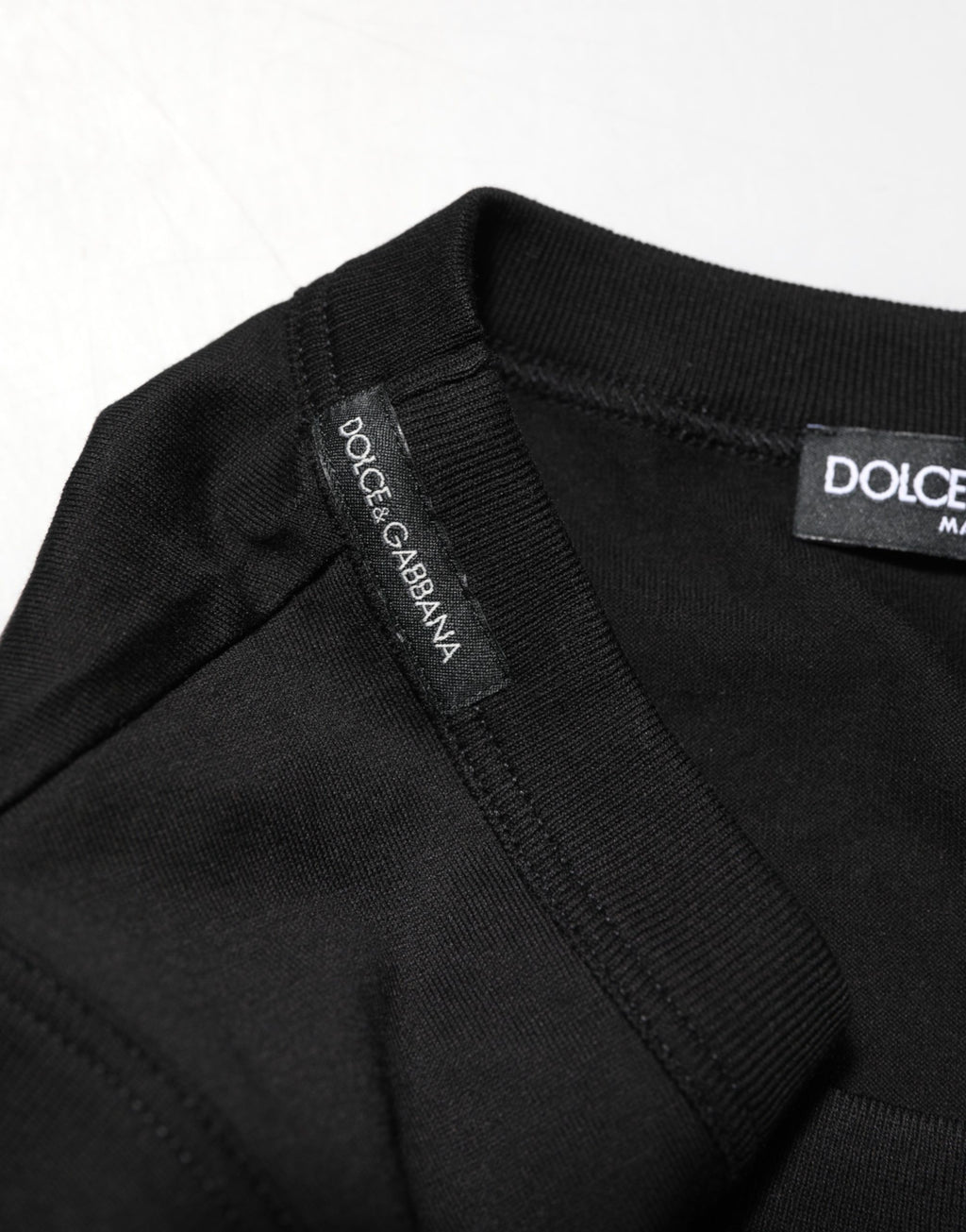 Débardeur homme sans manches en coton noir Dolce & Gabbana