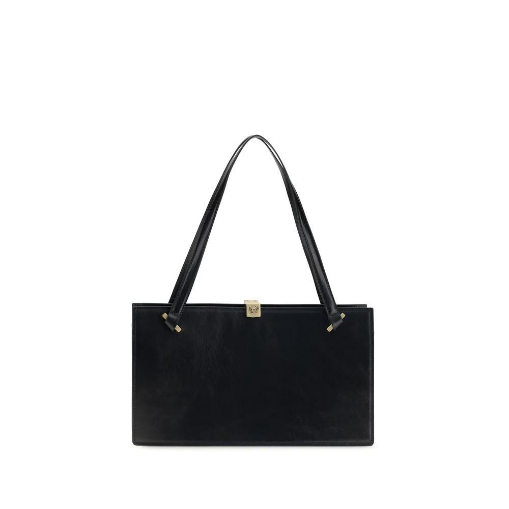 Sac bandoulière Versace Bos Taurus en cuir de veau noir