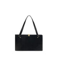Sac bandoulière Versace Bos Taurus en cuir de veau noir