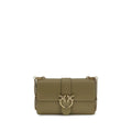 PINKO Bicolor Calf Leather Bos Taurus Shoulder Bag