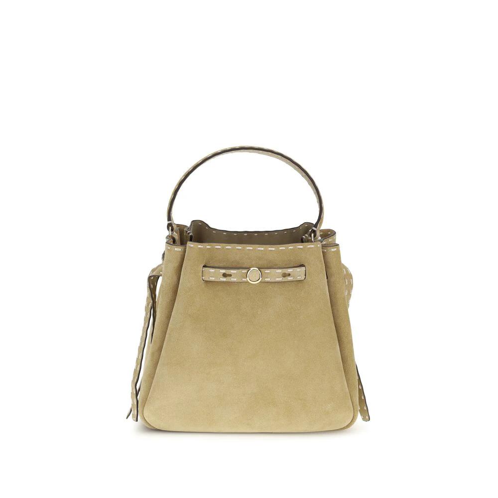 Sac à dos Bos Taurus en cuir de veau beige Tory Burch