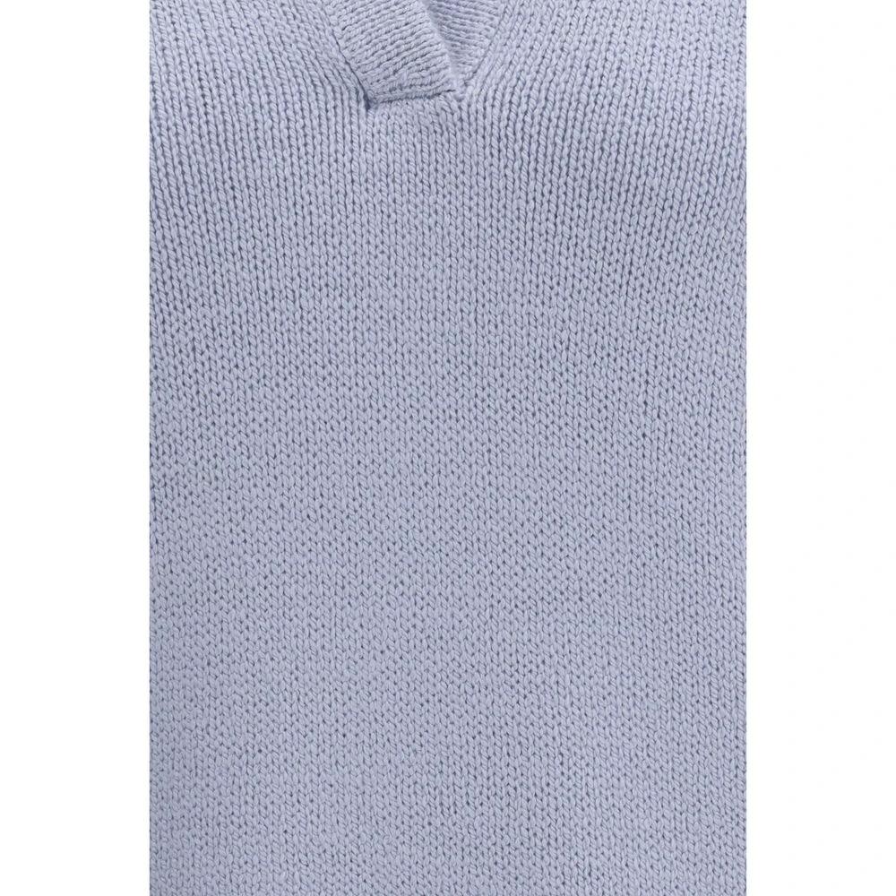 Gabriela Hearst Blue Cashmere Polo Shirt