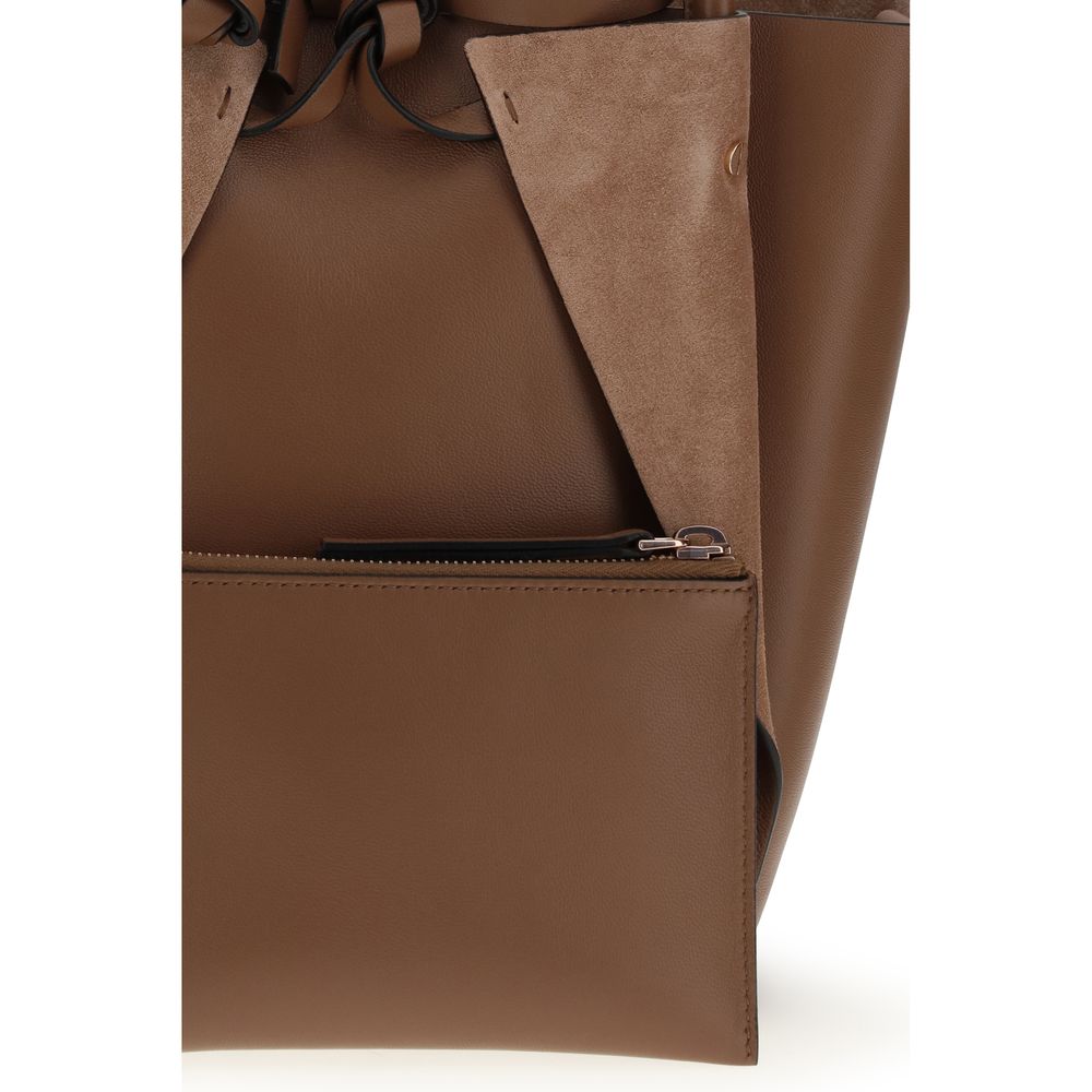 Sac à main Gabriela Hearst en agneau marron Ovis Bélier