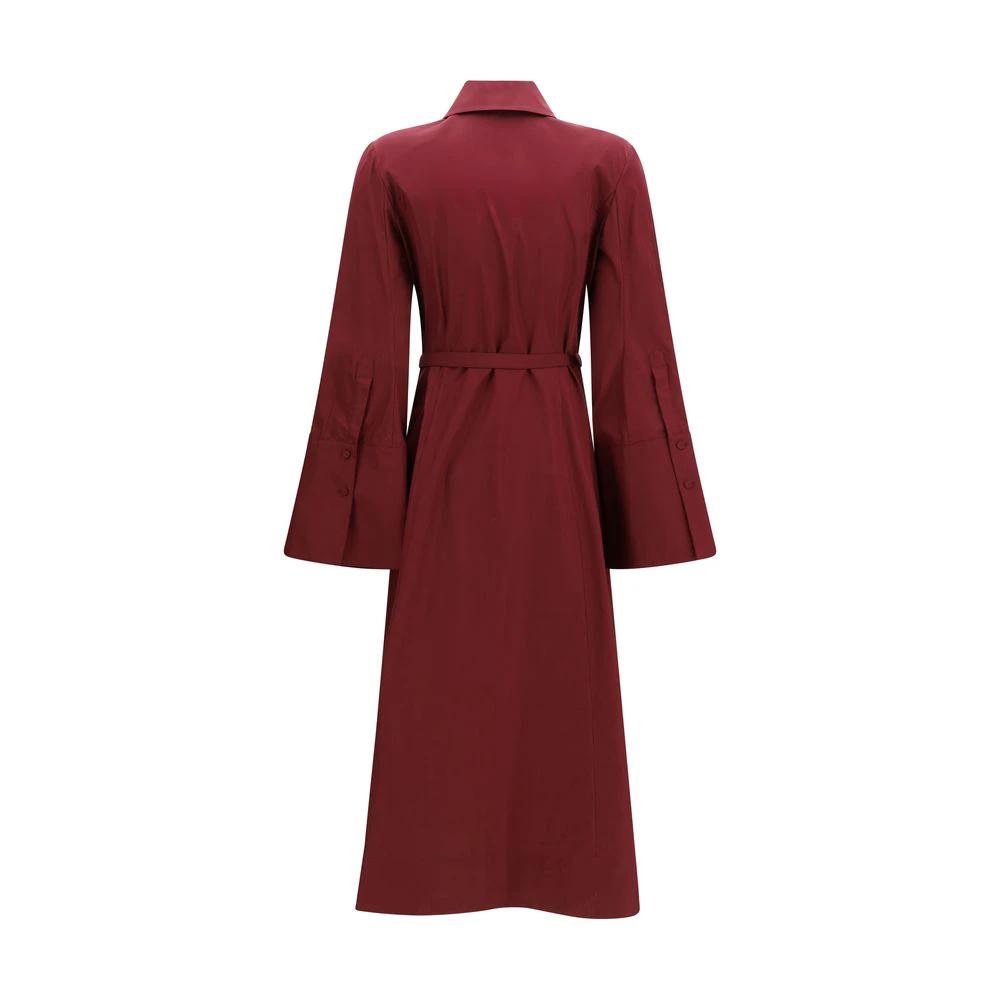 Robe décontractée en coton bordeaux Gabriela Hearst