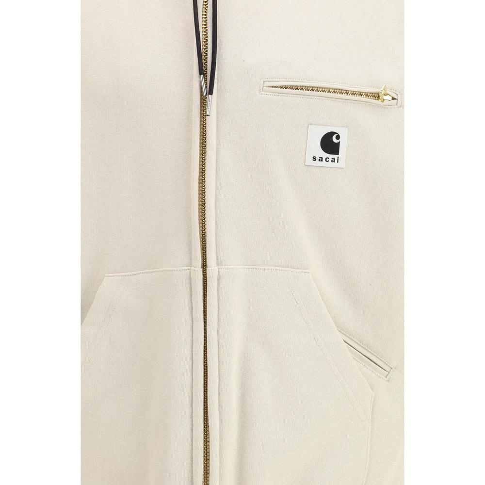 Sacai Beige Cotton Sweatshirt