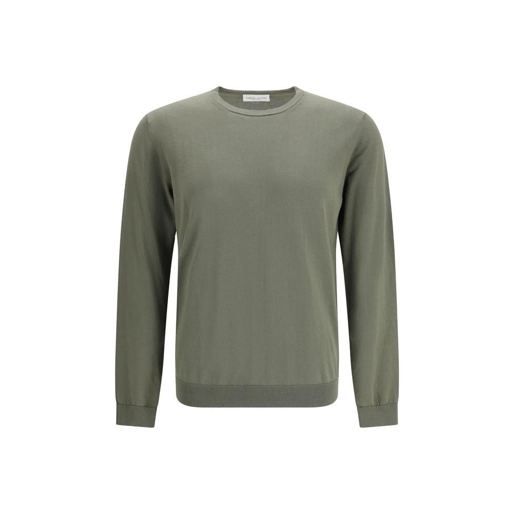 Sweat bicolore coton homme – Roberto Collina col rond maille légère SS26