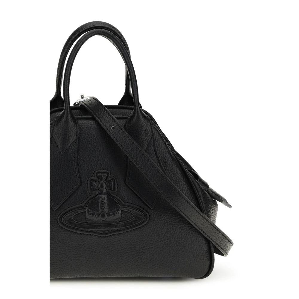 Sac à main Vivienne Westwood en cuir de veau noir Bos Taurus