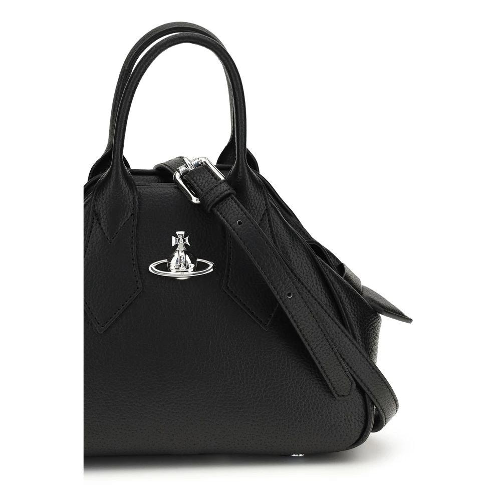 Sac bandoulière Bos Taurus en cuir de veau noir Vivienne Westwood