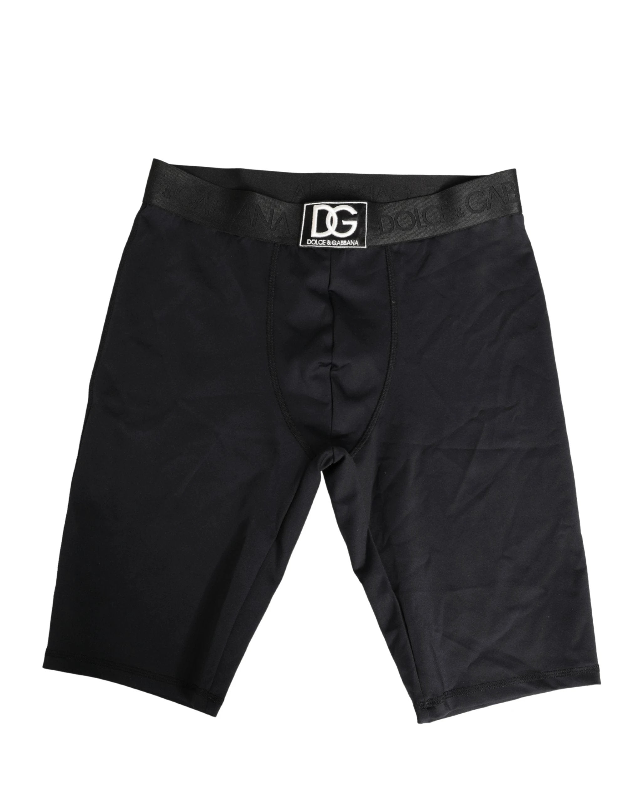 Boxer Short Homme Dolce & Gabbana Noir avec Ceinture Logotée