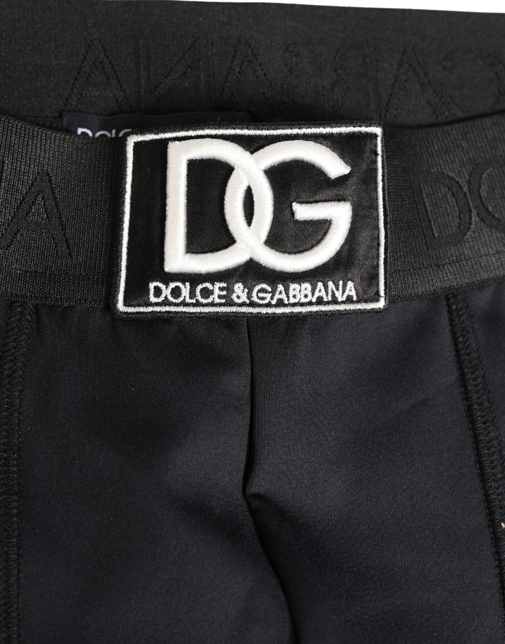 Boxer Short Homme Dolce & Gabbana Noir avec Ceinture Logotée