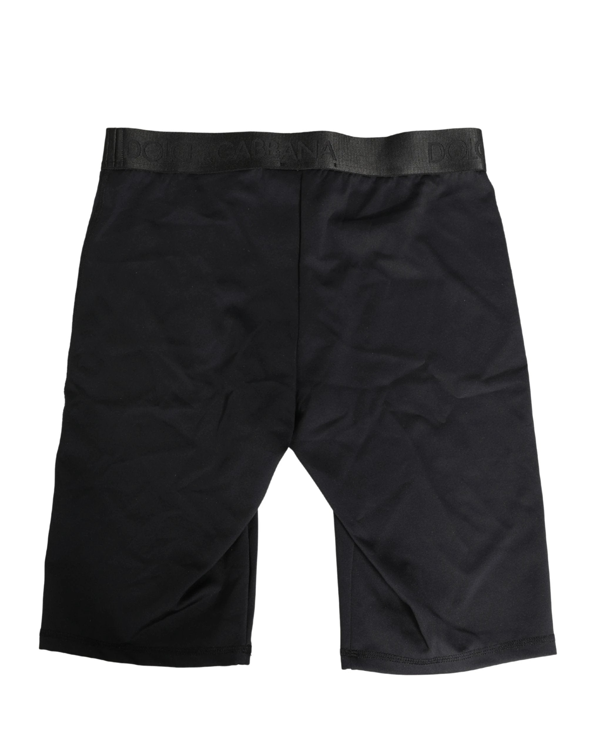 Boxer Short Homme Dolce & Gabbana Noir avec Ceinture Logotée