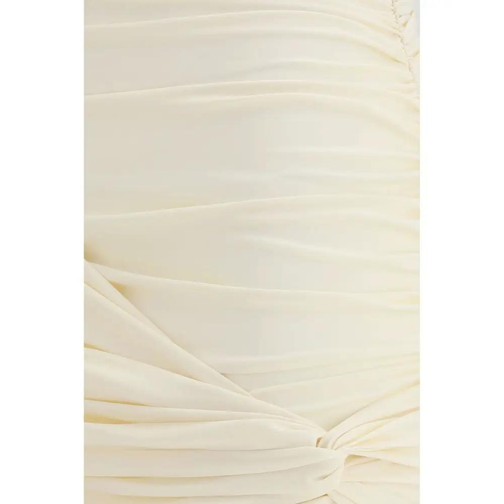 Magda Butrym Beige Fabric Mini Skirt