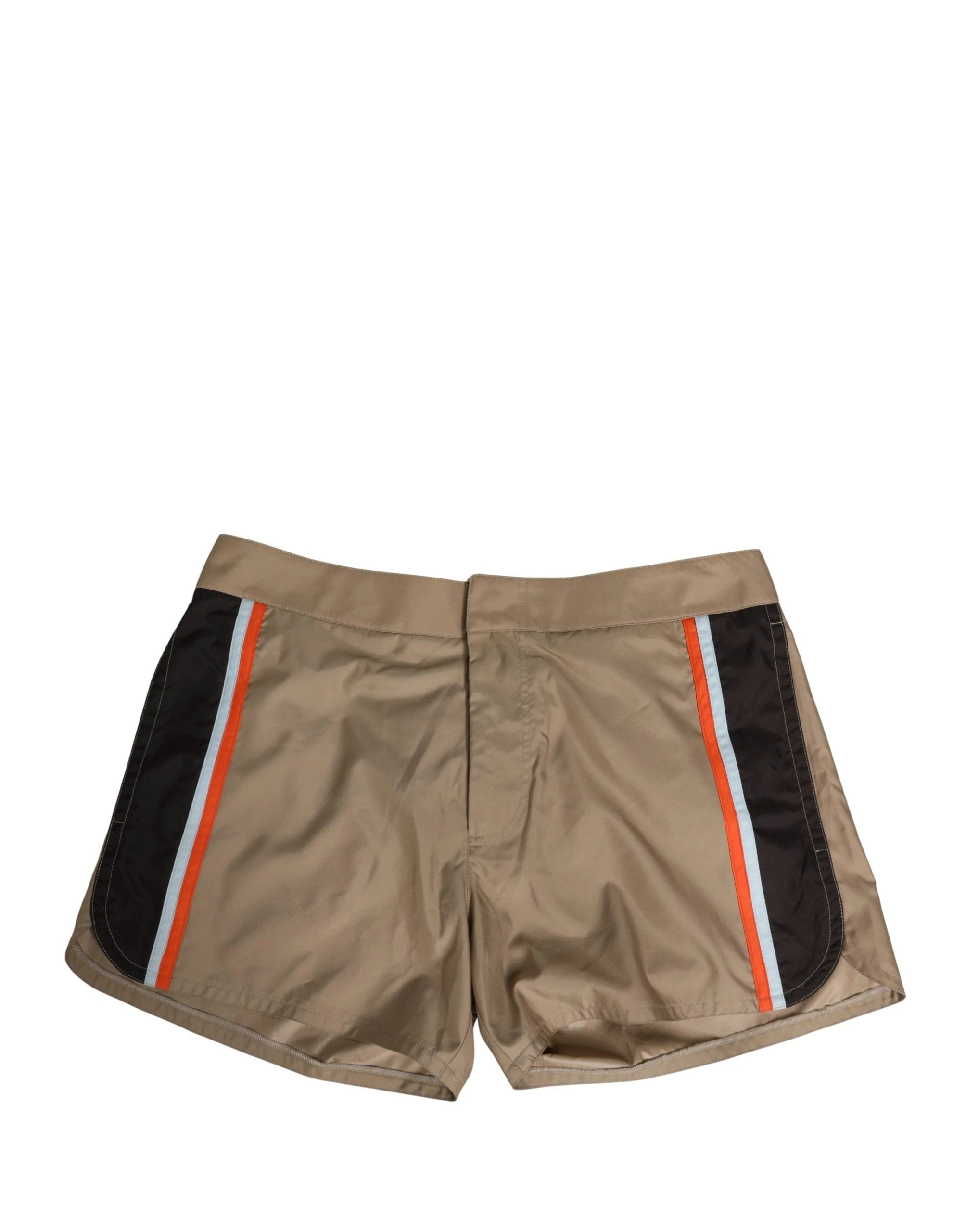Caleçon mi-long Dolce & Gabbana en coton mélangé marron