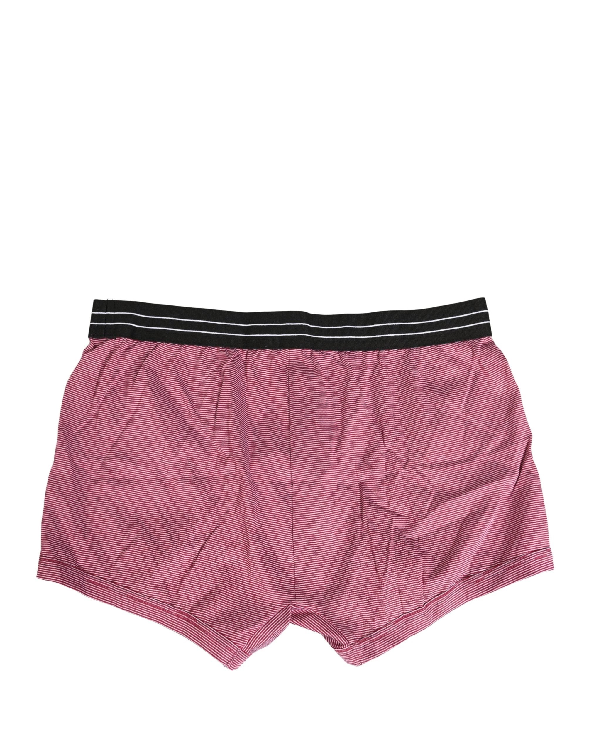 Caleçon régulier en coton rose avec logo D&G Dolce & Gabbana