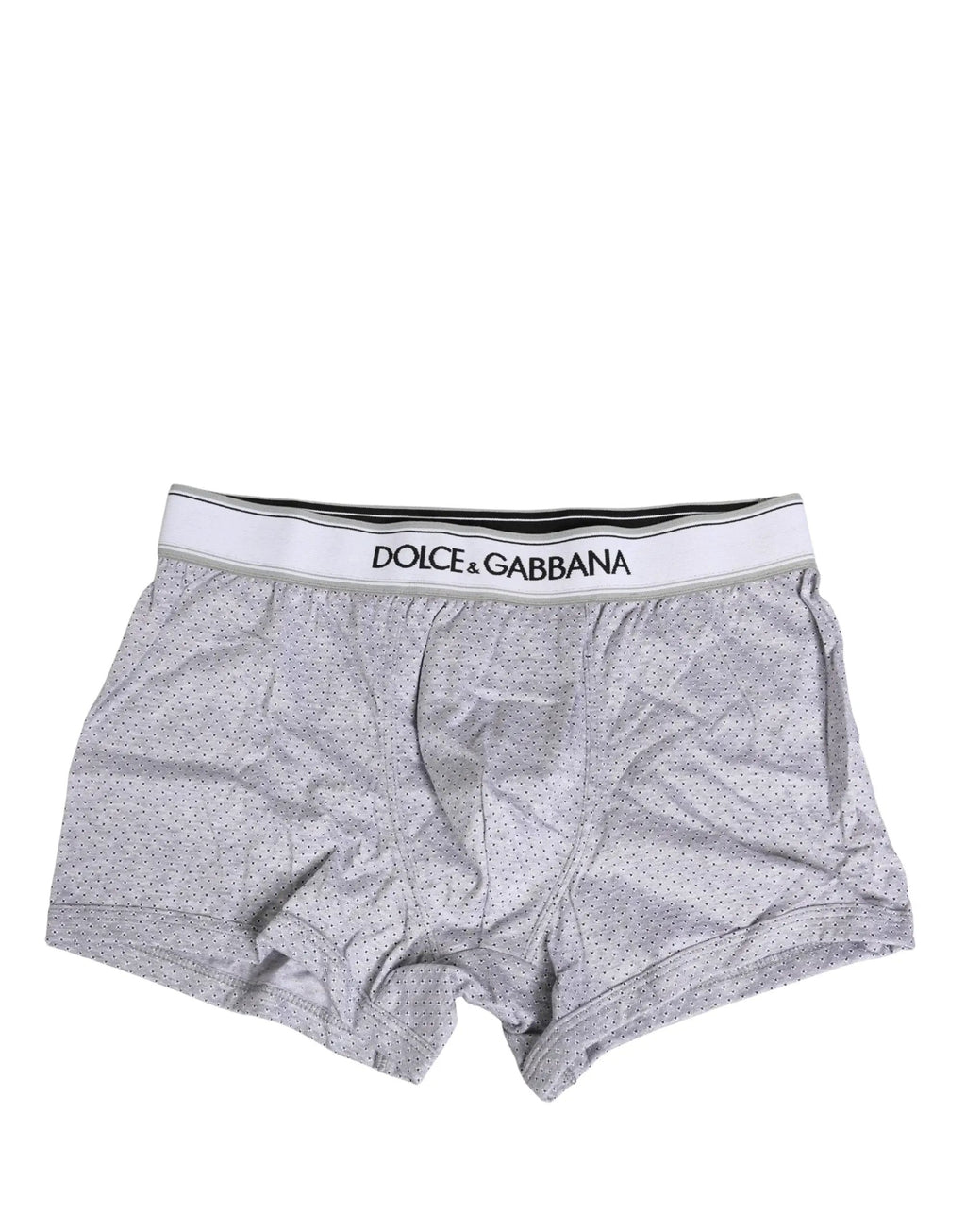 Caleçon Dolce & Gabbana gris en coton avec logo pour homme