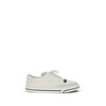 Baskets basses blanches en lin Dolce & Gabbana