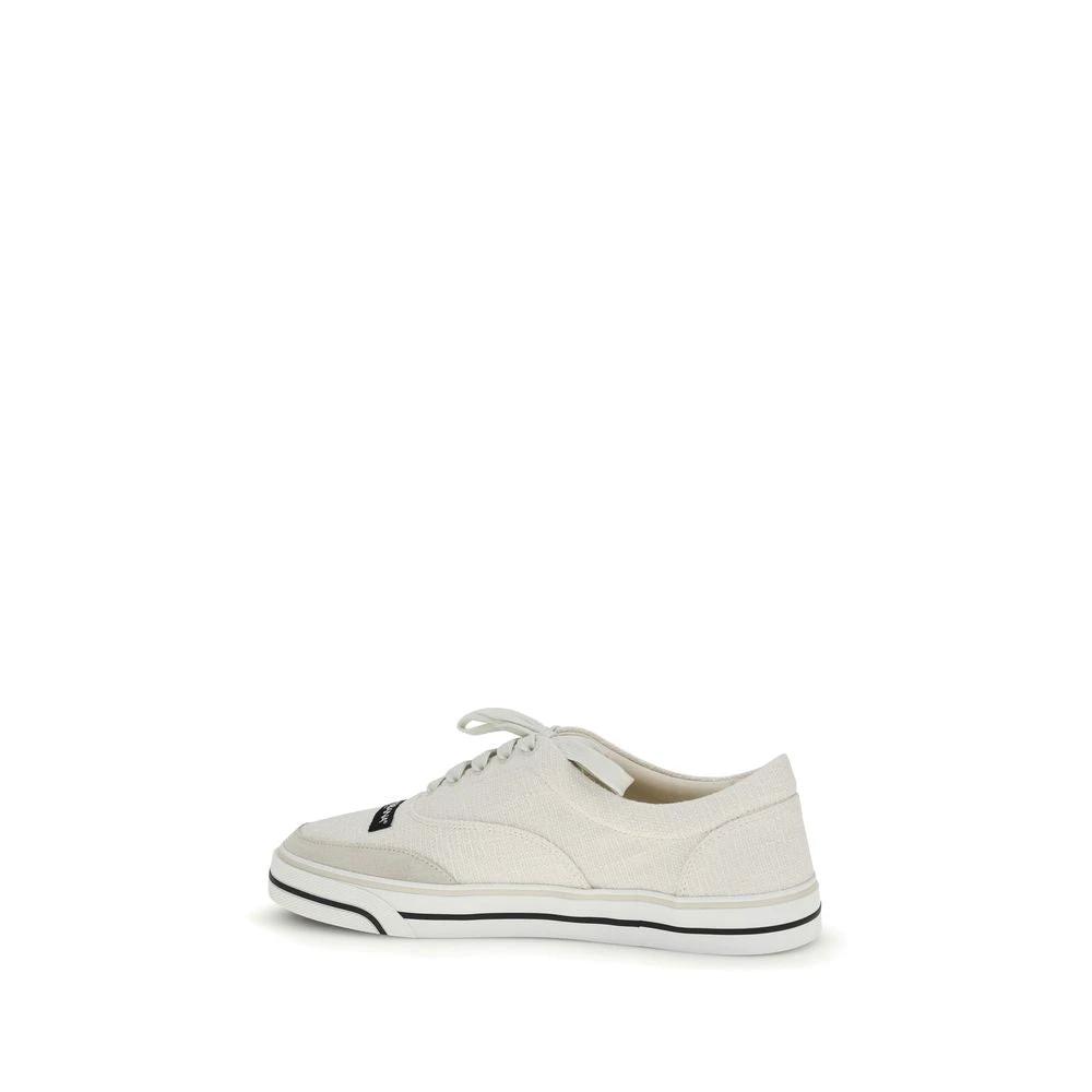 Baskets basses blanches en lin Dolce & Gabbana