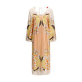 La Double J Multicolor Silk Casual Dress