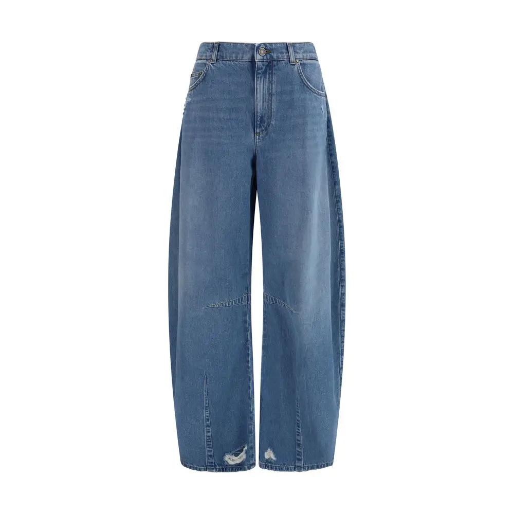 Jean Dolce &amp; Gabbana bleu en coton coupe décontractée
