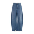 Jean Dolce &amp; Gabbana bleu en coton coupe décontractée