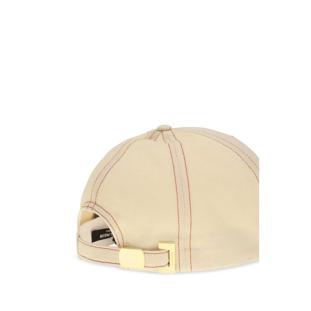 Casquette Balmain en coton beige (casquette de baseball)