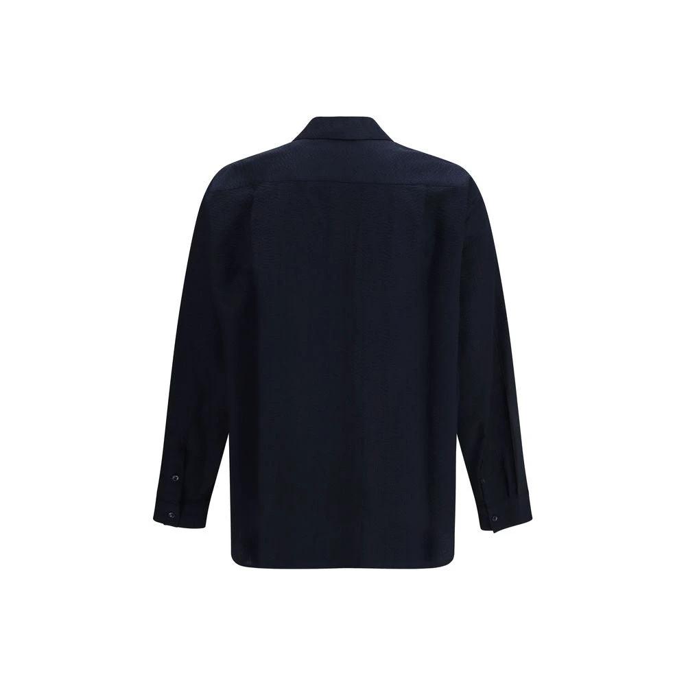 Chemise en coton bleu Giorgio Armani