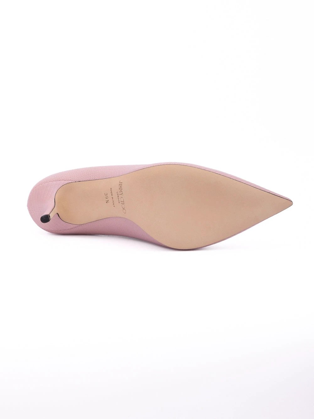 Jimmy Choo Pink Lizard Printed Leather Love 85 Pumps