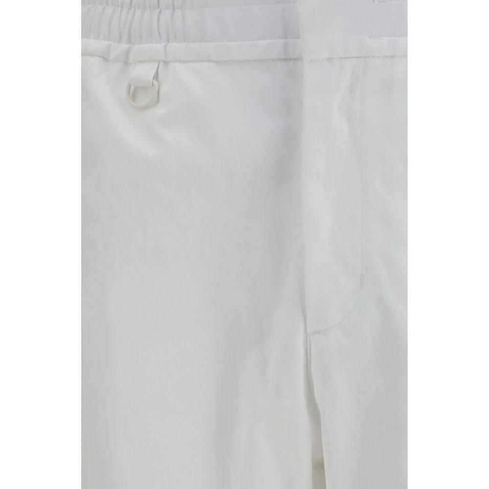 Pantalon décontracté en coton blanc LAMINAR
