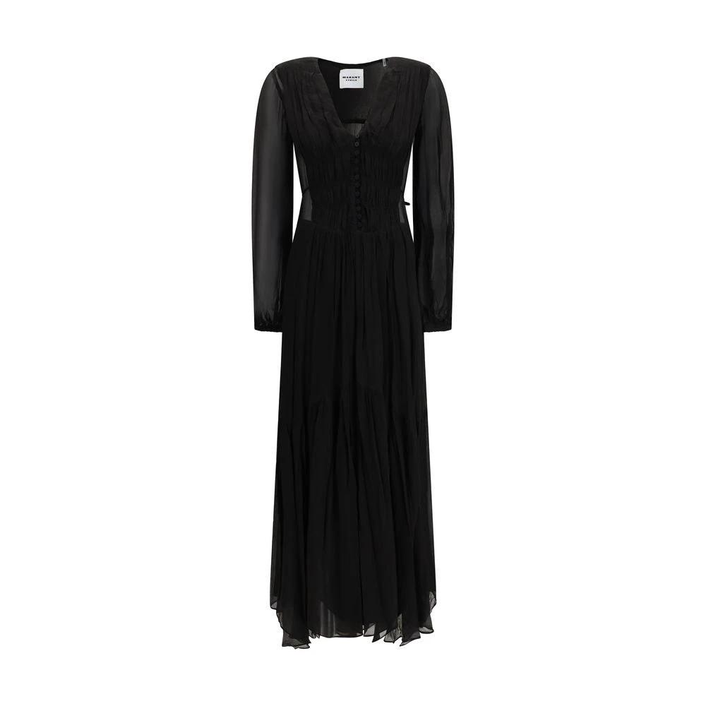 Robe décontractée Marant Étoile en viscose noire