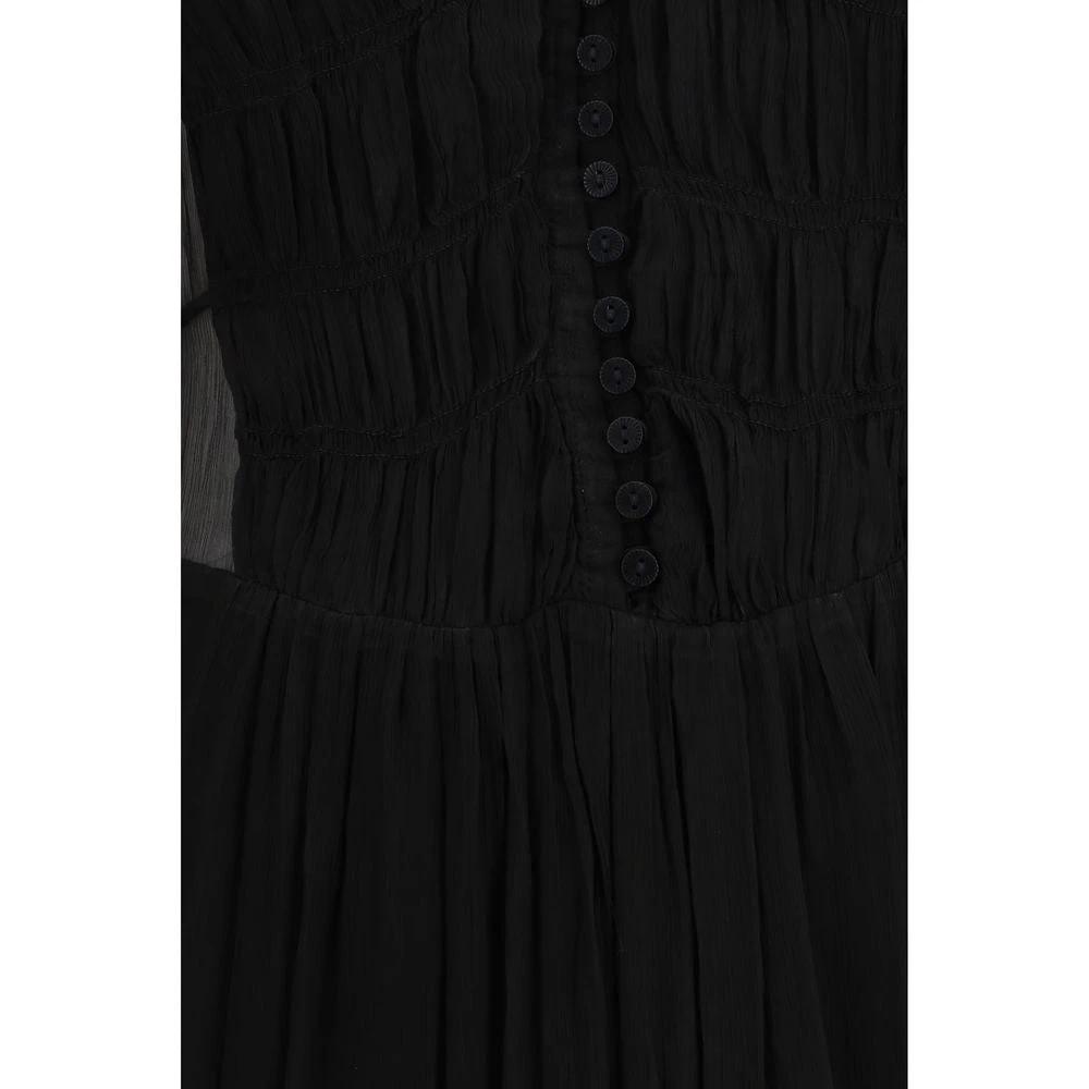 Robe décontractée Marant Étoile en viscose noire