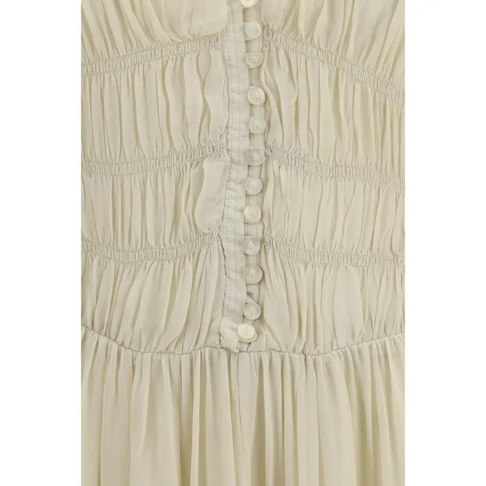 Marant Etoile Beige Viscose Casual Dress
