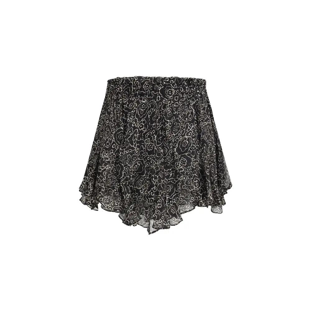 Marant Etoile Black Viscose Bermuda Shorts