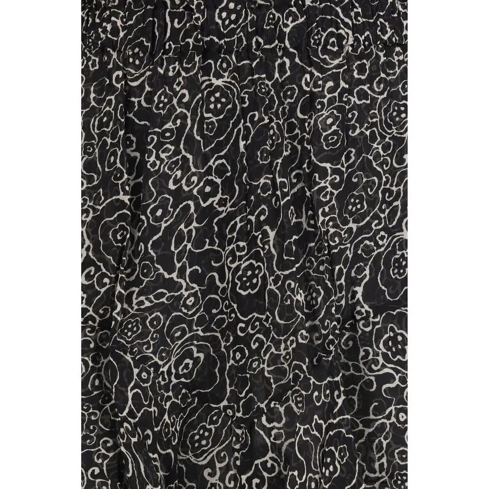 Marant Etoile Black Viscose Bermuda Shorts