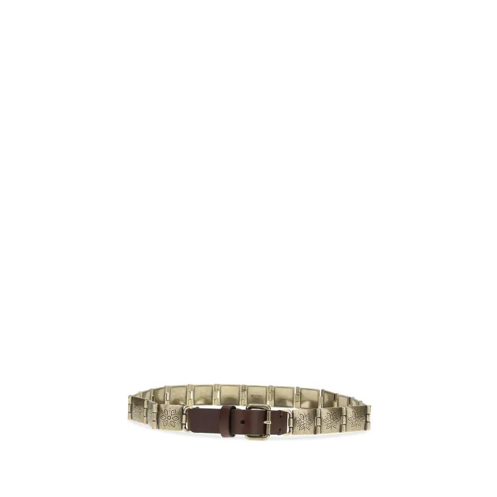 Etro Brown Calf Leather Bos Taurus Regular Belt