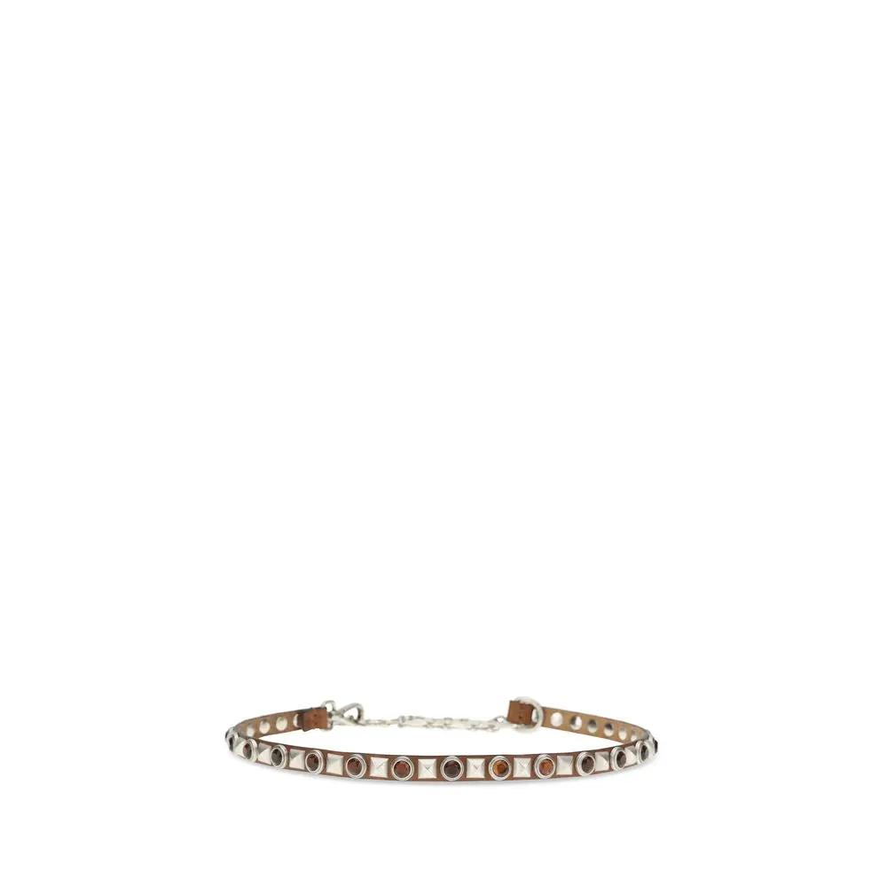 Etro Brown Calf Leather Bos Taurus Regular Belt