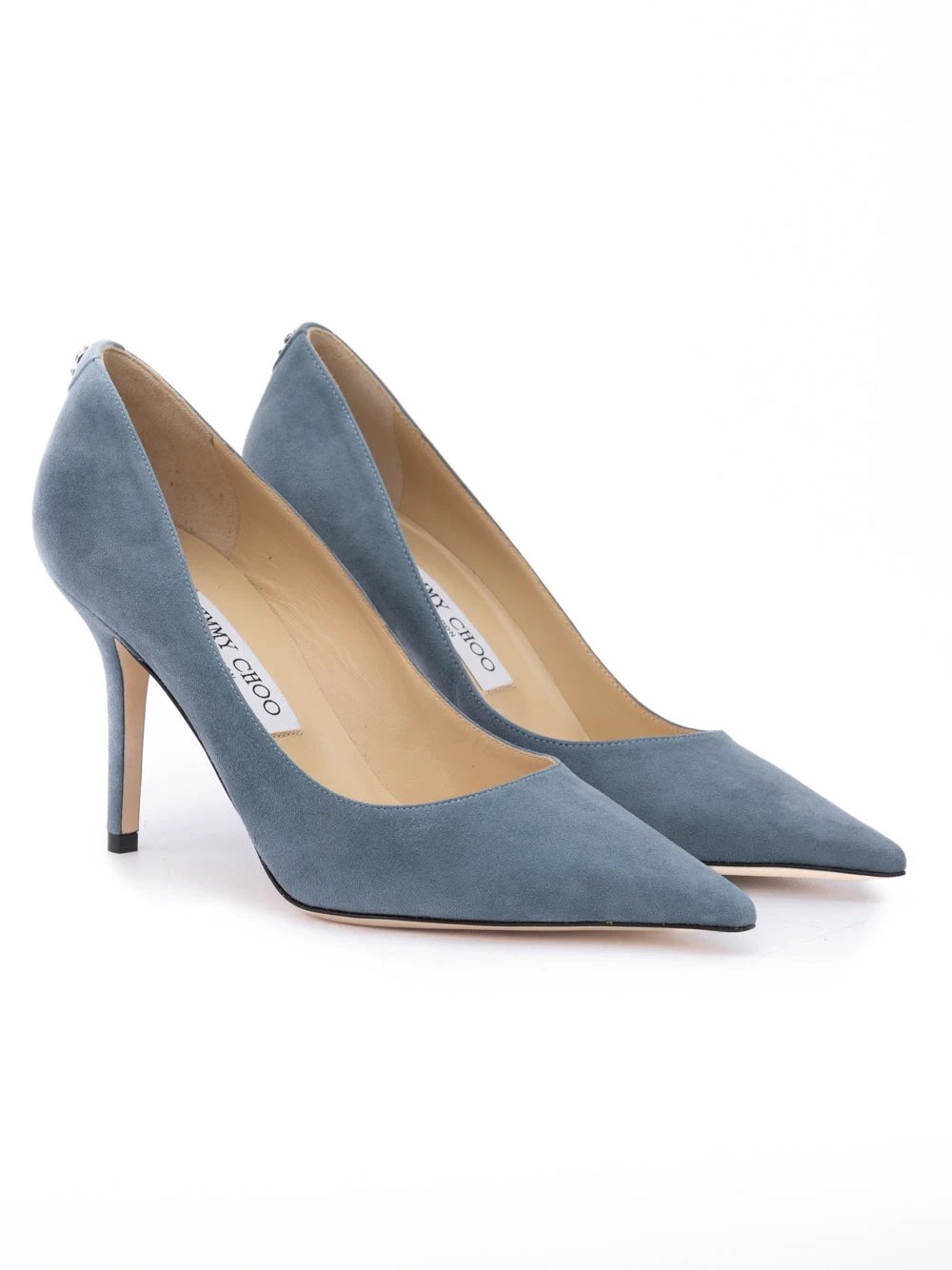 Escarpins Jimmy Choo Agnes en daim bleu crépuscule