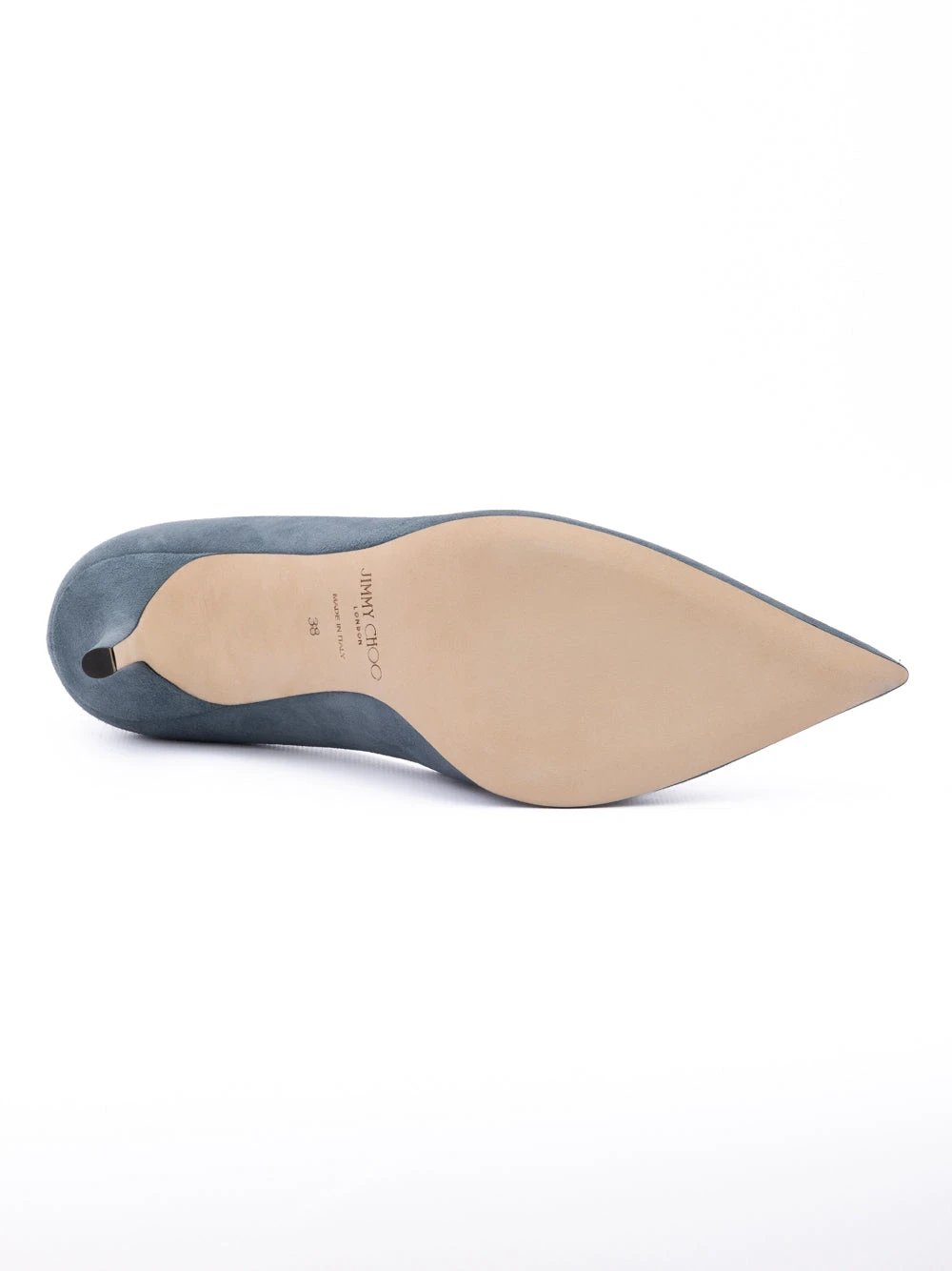 Escarpins Jimmy Choo Agnes en daim bleu crépuscule