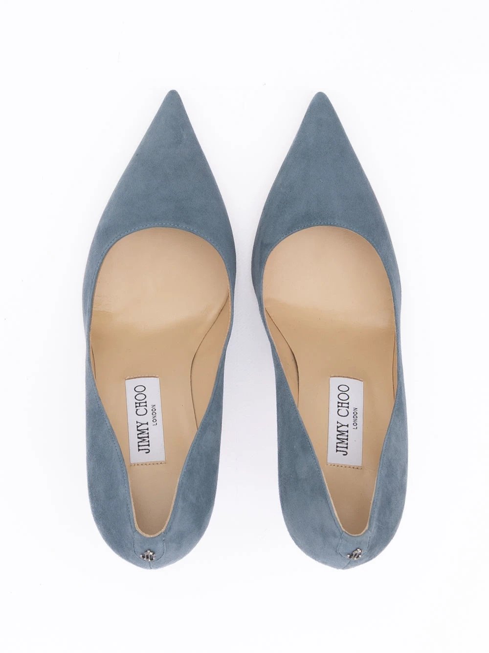 Escarpins Jimmy Choo Agnes en daim bleu crépuscule