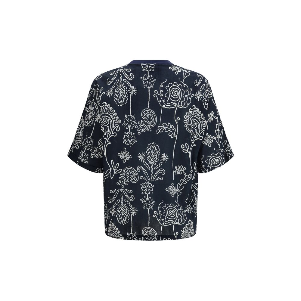 T-shirt en coton multicolore Giorgio Armani