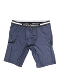 Caleçon cycliste Dolce & Gabbana bleu foncé à pois pour homme