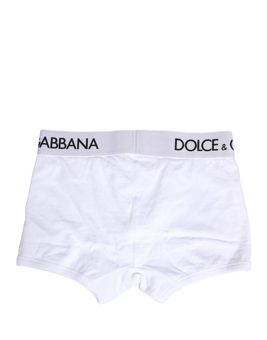 Caleçon Régulier Dolce & Gabbana Blanc avec Ceinture à Logo