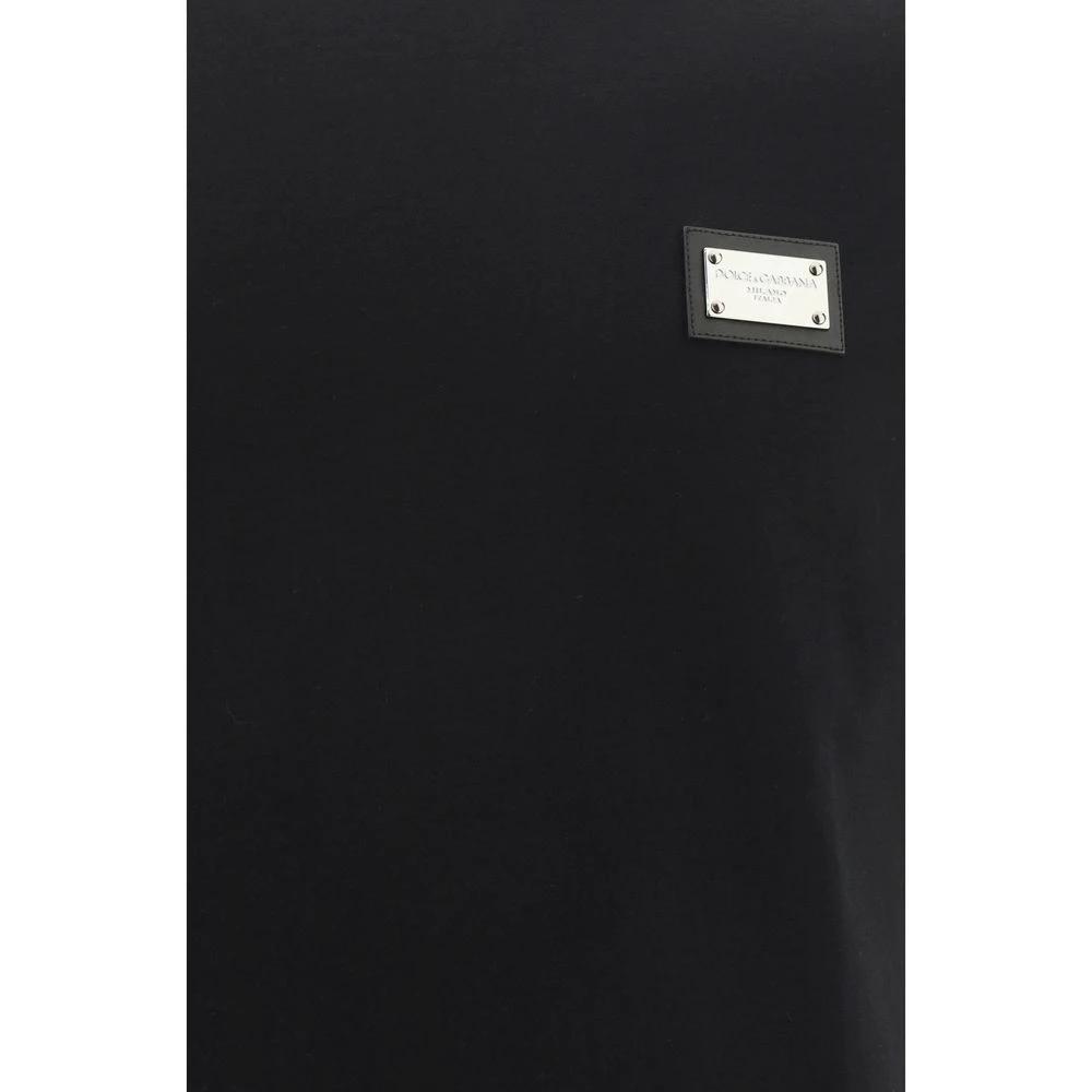 T-shirt en coton noir Dolce &amp; Gabbana