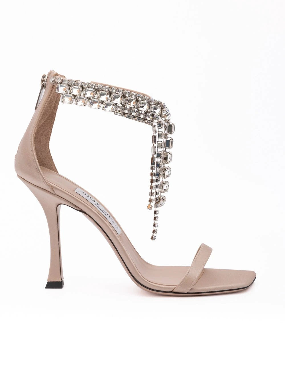 Sandales Jimmy Choo Verity 100 en satin rose poudré